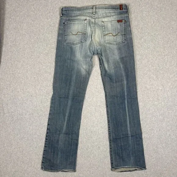 Vintage 7 for all Mankind Women's Size 30 Lightwash Bootcut Jeans USA - Picture 7 of 9